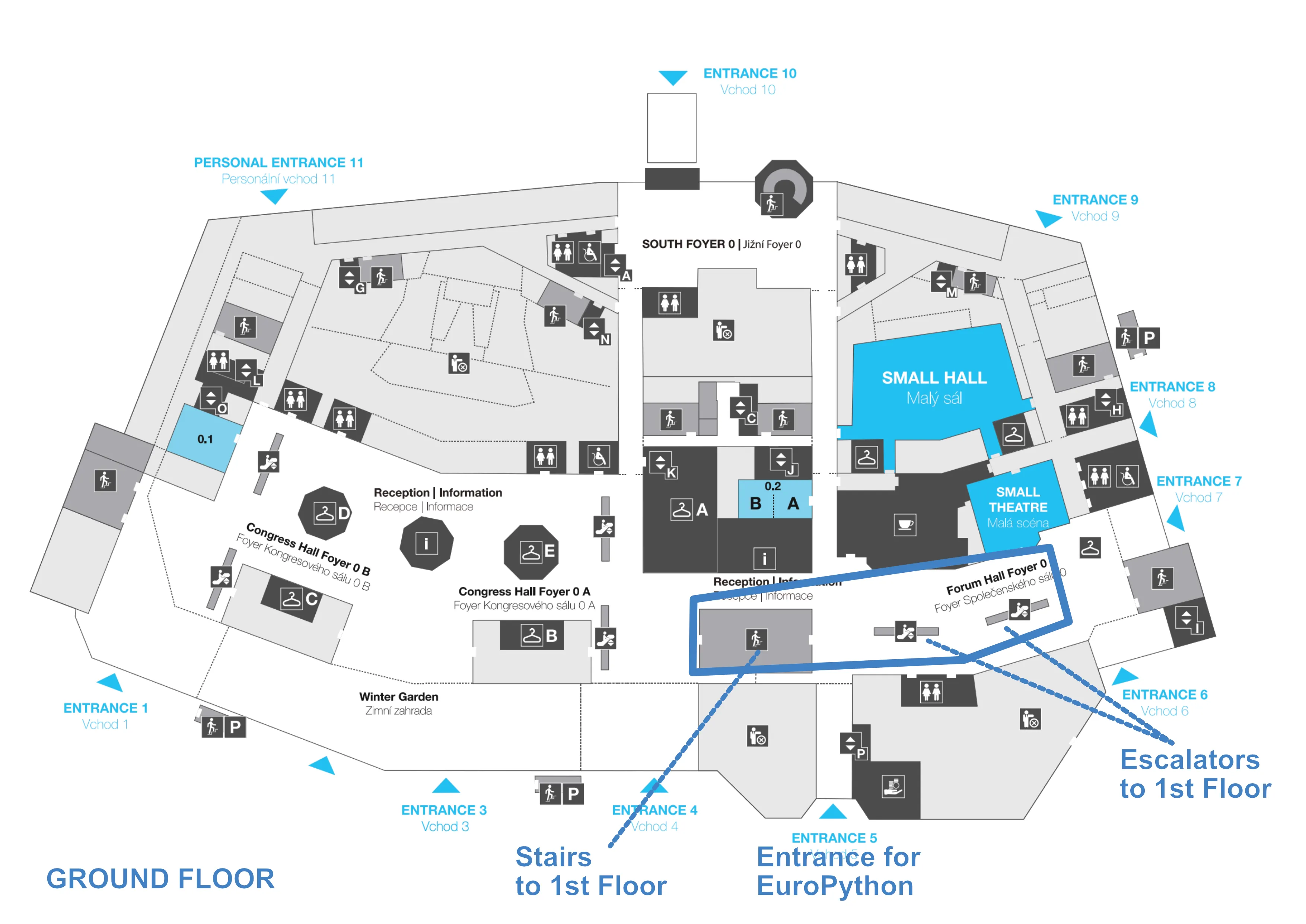 PCC first floor plan