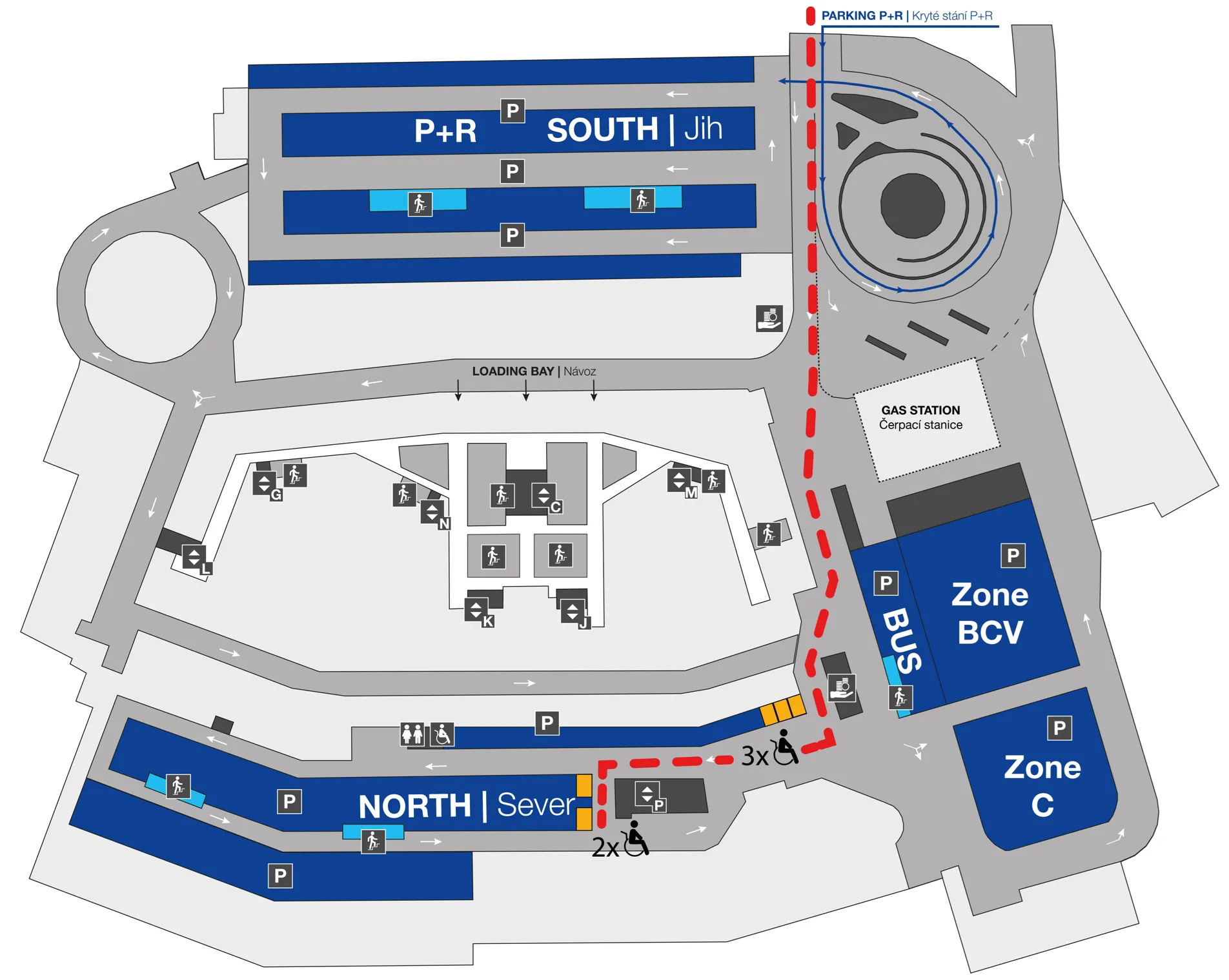 PCC parking map