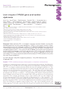 Cover page: Liver enzyme CYP2D6 gene and tardive dyskinesia