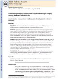 Cover page: Ambulatory Surgery Centers and Outpatient Urologic Surgery Among Medicare Beneficiaries