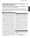 Cover page: Efficacy of Sterile Fecal Filtrate Transfer for Treating Patients With Clostridium difficile Infection