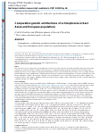 Cover page: Comparative genetic architectures of schizophrenia in East Asian and European populations