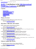 Cover page: HAWC Contributions to the 34th International Cosmic Ray Conference (ICRC2015)