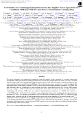 Cover page: Constraints on Cosmological Parameters from the Angular Power Spectrum of a Combined 2500 deg2 SPT-SZ and Planck Gravitational Lensing Map