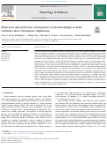 Cover page: Behavioral and endocrine consequences of placentophagia in male California mice (Peromyscus californicus).