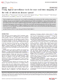 Cover page: Using digital surveillance tools for near real-time mapping of the risk of infectious disease spread.