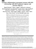 Cover page: Systemic inflammation in pregnant women with HIV: relationship with HIV treatment regimen and preterm delivery