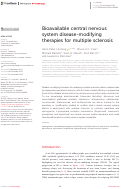 Cover page: Bioavailable central nervous system disease-modifying therapies for multiple sclerosis.