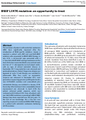 Cover page: BRAF L597K mutation: an opportunity to treat