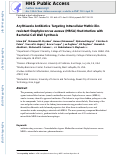 Cover page: Arylthiazole antibiotics targeting intracellular methicillin-resistant Staphylococcus aureus (MRSA) that interfere with bacterial cell wall synthesis