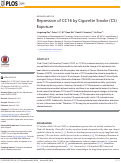 Cover page: Repression of CC16 by Cigarette Smoke (CS) Exposure