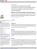 Cover page: Association of hospital volume with conversion to open from minimally invasive colectomy in patients with diverticulitis: A national analysis