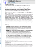 Cover page: Genetic variants and their association with phenotypic resistance to bedaquiline in Mycobacterium tuberculosis: a systematic review and individual isolate data analysis.