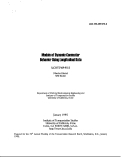 Cover page: Models of Dynamic Commuter Behavior Using Longitudinal Data