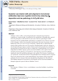 Cover page: Systemic vaccination with anti-oligomeric monoclonal antibodies improves cognitive function by reducing AÎ² deposition and tau pathology in 3xTg-AD mice