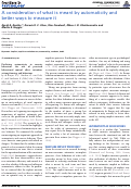 Cover page: A consideration of what is meant by automaticity and better ways to measure it