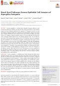 Cover page: Novel Host Pathways Govern Epithelial Cell Invasion of Aspergillus fumigatus.