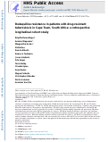 Cover page: Bedaquiline resistance in patients with drug-resistant tuberculosis in Cape Town, South Africa: a retrospective longitudinal cohort study