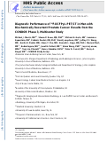 Cover page: Diagnostic Performance of 18F-DCFPyL-PET/CT in Men with Biochemically Recurrent Prostate Cancer: Results from the CONDOR Phase III, Multicenter StudyCONDOR Trial