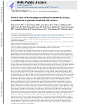 Cover page: Clinical sites of the Undiagnosed Diseases Network: unique contributions to genomic medicine and science.