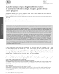 Cover page: A pooled analysis of post‐diagnosis lifestyle factors in association with late estrogen‐receptor–positive breast cancer prognosis