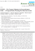 Cover page: FUEGO — Fire Urgency Estimator in Geosynchronous Orbit&nbsp;—&nbsp;A Proposed Early-Warning Fire Detection System