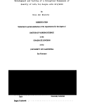 Cover page: Development and testing of a conceptual framework of quality of life for people with HIV/AIDS