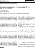 Cover page: Measurement of distributions sensitive to the underlying event in inclusive Z-boson production in pp collisions at s=7 TeV with the ATLAS detector