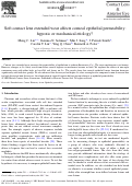 Cover page: Soft contact lens extended wear affects corneal epithelial permeability: hypoxic or mechanical etiology?