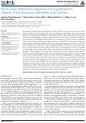 Cover page: Three-Class Differential Diagnosis among Alzheimer Disease, Frontotemporal Dementia, and Controls