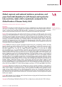 Cover page: Global, regional, and national incidence, prevalence, and years lived with disability for 328 diseases and injuries for 195 countries, 1990–2016: a systematic analysis for the Global Burden of Disease Study 2016