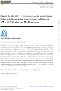 Cover page: Erratum to: Search for the HH →bb¯bb¯ process via vector-boson fusion production using proton-proton collisions at s = 13 TeV with the ATLAS detector