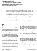 Cover page: The ecology of team science