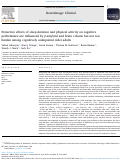 Cover page: Protective effects of sleep duration and physical activity on cognitive performance are influenced by β-amyloid and brain volume but not tau burden among cognitively unimpaired older adults.