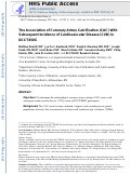 Cover page: The Association of Coronary Artery Calcification With Subsequent Incidence of Cardiovascular Disease in Type 1 Diabetes The DCCT/EDIC Trials