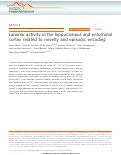 Cover page: Laminar activity in the hippocampus and entorhinal cortex related to novelty and episodic encoding