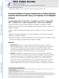 Cover page: Parenteral nutrition prolongs hospital stay in children with nonoperative blunt pancreatic injury: A propensity score weighted analysis.