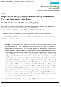 Cover page: Object-Based Image Analysis of Downed Logs in Disturbed Forested Landscapes Using Lidar