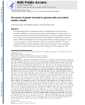 Cover page: The power of genetic diversity in genome-wide association studies of lipids