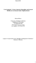 Cover page: ‘I Am Somebody’: Victory Outreach, Masculinity and Upward Mobility in Low-Income Latino Neighbourhoods