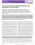 Cover page: The current and future global distribution and population at risk of dengue