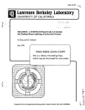 Cover page: BRANDEX: A FORTRAN/Pascal Code to Calculate the Multiple Binary Split ting of an Excited Nucleus