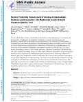 Cover page: Factors Predicting Visual Acuity Outcome in Intermediate, Posterior, and Panuveitis: The Multicenter Uveitis Steroid Treatment (MUST) Trial