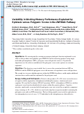 Cover page: Variability in Working Memory Performance Explained by Epistasis vs Polygenic Scores in the ZNF804A Pathway