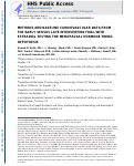 Cover page: Methods and baseline cardiovascular data from the Early versus Late Intervention Trial with Estradiol testing the menopausal hormone timing hypothesis