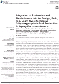 Cover page: Integration of Proteomics and Metabolomics Into the Design, Build, Test, Learn Cycle to Improve 3-Hydroxypropionic Acid Production in Aspergillus pseudoterreus