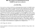 Cover page: BBU and corkscrew growth predictions for the DARHT second axis accelerator