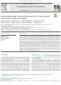 Cover page: Neonatal hippocampal volume moderates the effects of early postnatal enrichment on cognitive development