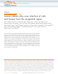 Cover page: Semen inhibits Zika virus infection of cells and tissues from the anogenital region