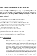 Cover page: ELM control experiments in the KSTAR device